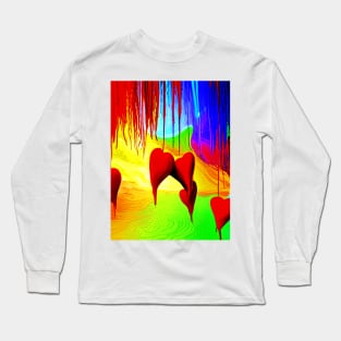 Dangling Hearts Long Sleeve T-Shirt